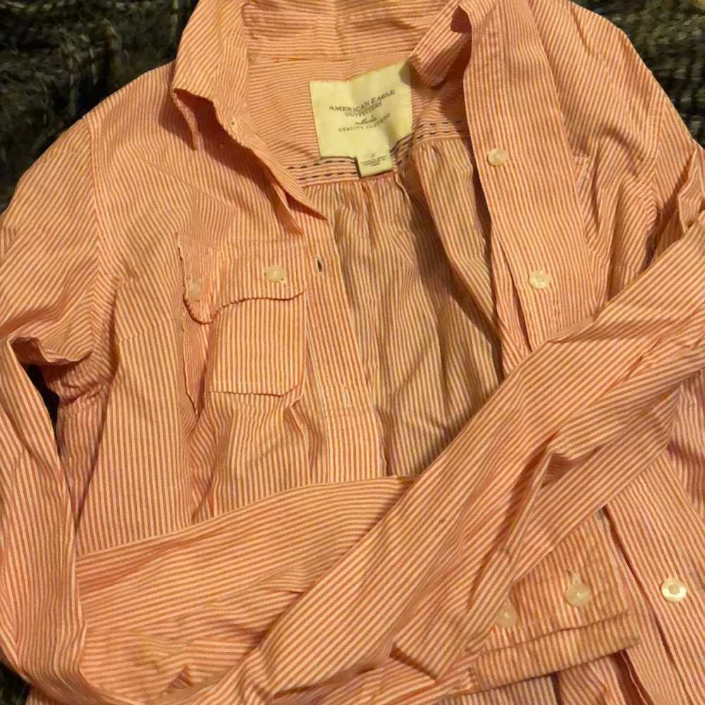 AE button up.